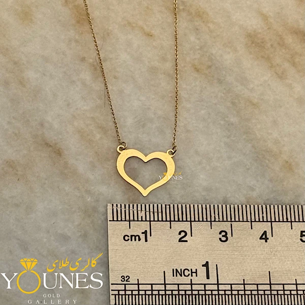 گردنبند قلب ساده مینیمال طلا